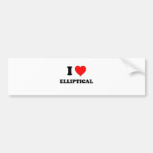 Liebe I elliptisch Autoaufkleber