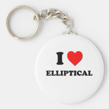 Liebe I elliptisch Schlüsselanhänger