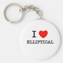 Liebe I elliptisch Schlüsselanhänger