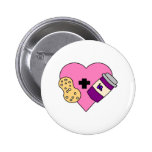 Liebe I Erdnussbutter und Gelee Anstecknadelbutton