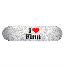 Liebe I Finn Personalisiertes Skateboard