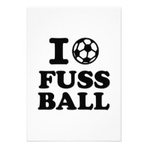 Liebe I Fussball Fußball Individuelle Ankündigskarten