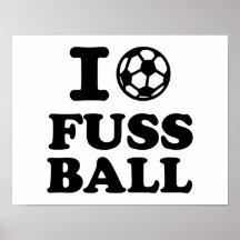 Liebe I Fussball Fußball Plakatdrucke