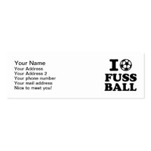 Liebe I Fussball Fußball Visitenkarten Vorlage