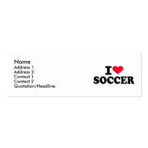 Liebe I Fußball Visitenkarten