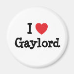 Liebe I Gaylord Herzgewohnheit personalisiert Magnete
