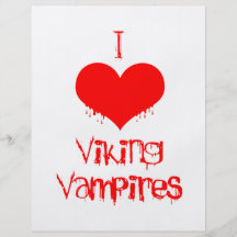 Liebe I (Herz) Wikingervampires Individuelle Flyer