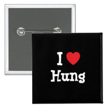 Liebe I hing die personalisierte Herzgewohnheit Button