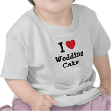 Liebe I Hochzeits-Kuchenherz T-Shirt
