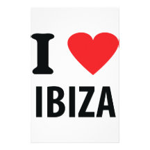 Liebe I Ibiza Ikone Personalisierte Büropapiere