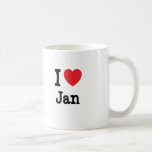 Liebe I Jan.-Herz T-Shirt Kaffeehaferl