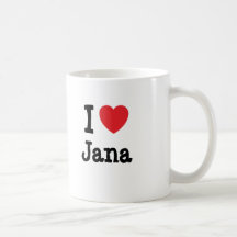 Liebe I Jana-Herz T-Shirt Kaffeetasse