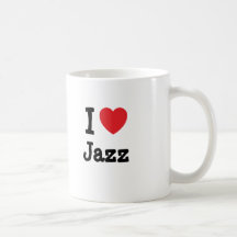 Liebe I Jazz-Herzgewohnheit personalisiert Kaffeetasse