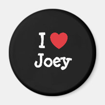 Liebe I Joey Herz T-Shirt Kühlschrankmagnete