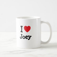 Liebe I Joey Herzgewohnheit personalisiert Kaffee Tassen