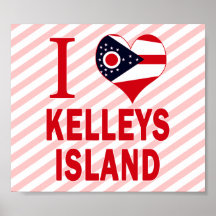 Liebe I Kelleys Insel, Ohio Plakat