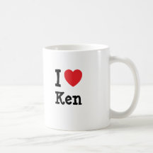 Liebe I Ken-Herzgewohnheit personalisiert Tee Tasse