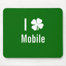 Liebe I (Kleeblatt) beweglicher Tag St. Patricks Mauspad