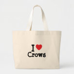 Liebe I kräht die personalisierte Herzgewohnheit Tasche