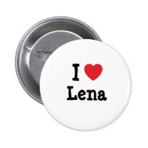 Liebe I Lena-Herz T-Shirt Anstecknadel