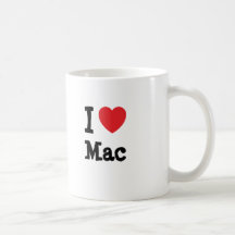Liebe I Mac-Herzgewohnheit personalisiert Kaffee Tassen
