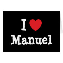 Liebe I Manuel Herzgewohnheit personalisiert Grußkarten