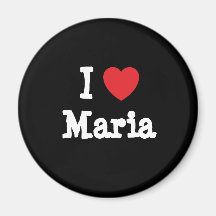 Liebe I Maria-Herz T-Shirt Kühlschrankmagnete