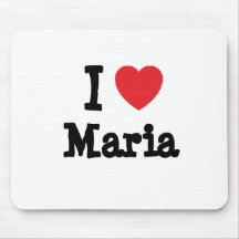 Liebe I Maria-Herz T-Shirt Mauspads