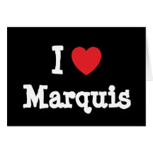 Liebe I Marquis-Herzgewohnheit personalisiert Grußkarte