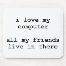 Liebe I mein Computer Mousepad