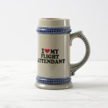 Liebe I mein Flugbegleiter Kaffee Tasse