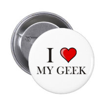 Liebe I mein Geek Buttons