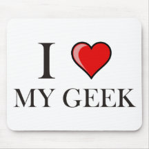Liebe I mein Geek Mauspad