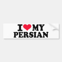 Liebe I mein Perser Auto Sticker