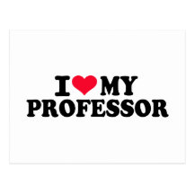 Liebe I mein Professor Postkarten