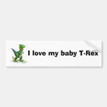 Liebe I mein T-Rex Auto Aufkleber