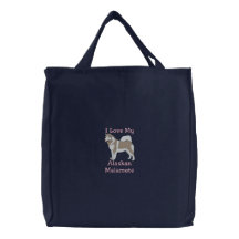 Liebe I meine alaskischer Malamute-Taschen-Tasche