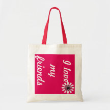 Liebe I meine Freunde Taschen