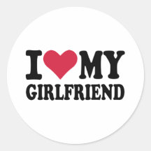 Liebe I meine Freundin Stickers