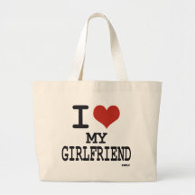 Liebe I meine Freundin Tragetasche