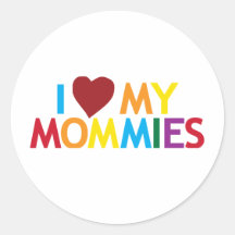 Liebe I meine Mamas Runde Sticker