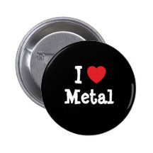 Liebe I Metallherzgewohnheit personalisiert Anstecknadelbuttons