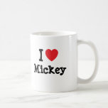 Liebe I Mickey Herz T-Shirt Tee Haferl