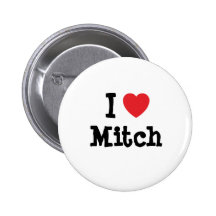 Liebe I Mitch Herzgewohnheit personalisiert Anstecknadel