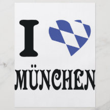 Liebe I München Ikone Personalisierte Flyer