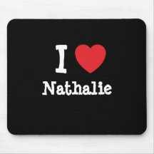 Liebe I Nathalie Herz T-Shirt Mousepad