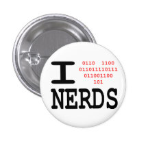 Liebe I Nerds Anstecknadelbutton