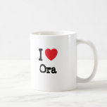 Liebe I Ora Herz T-Shirt Tee Haferl