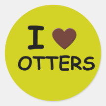 Liebe I OTTER Sticker