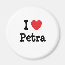 Liebe I PETRA-Herz T-Shirt Kühlschrankmagnet